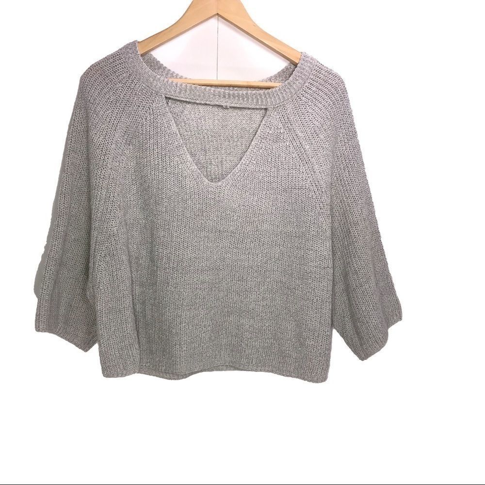 Love More Cropped Knit Sweater